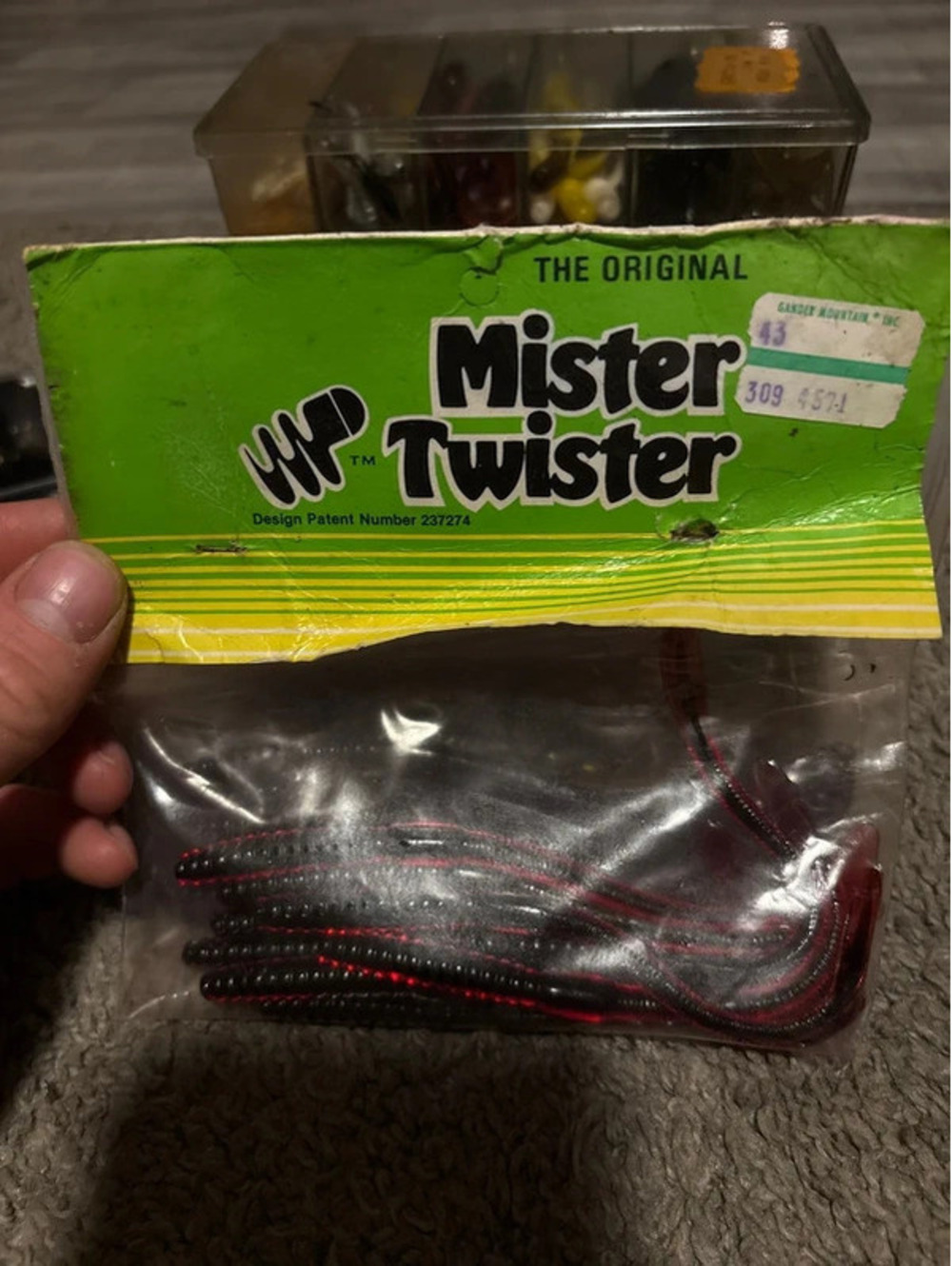 (50) vintage $unopened$ original mister twister rubber fishing lures